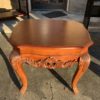 Intricately Carved Solid Wood End or Side Table - Image 3